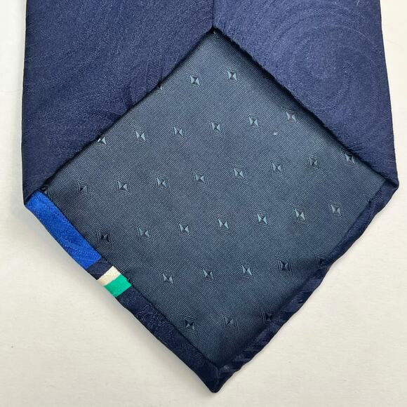 Mondo Uomo Mens 100% Tie Silk Abstract Multicolor Made In Italy Necktie - Picture 8 of 14